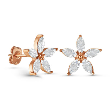 Austrian Crystals Flowers Earrings - Earrings For Women - Stud Earrings Earrings Brother & Sisters